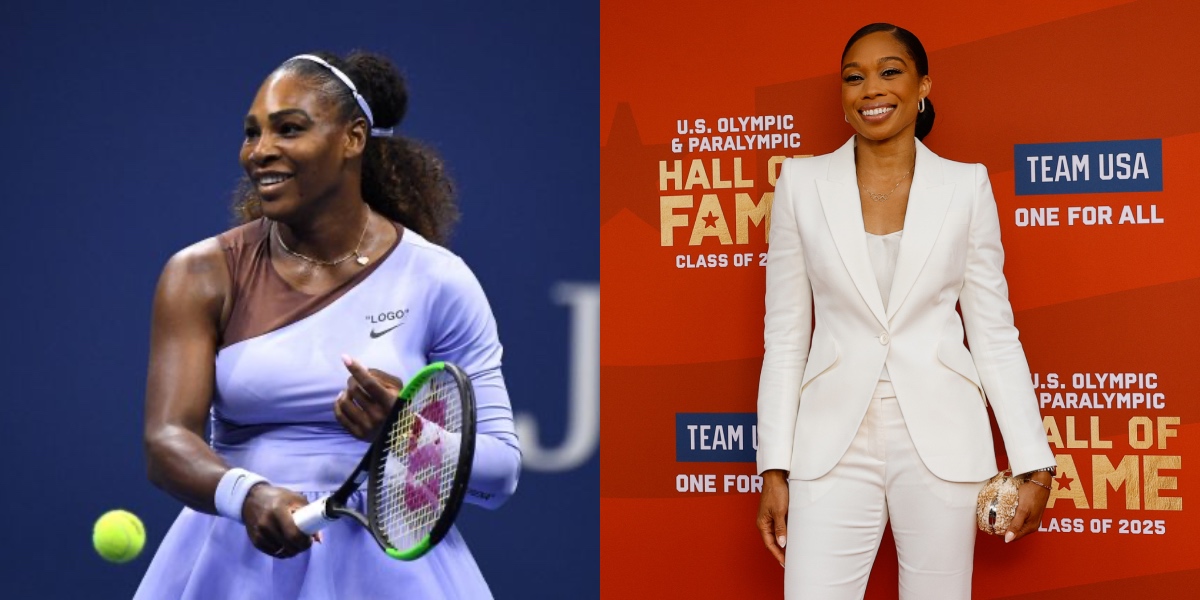 Serena Williams and Allyson Felix - Source: Imagn images