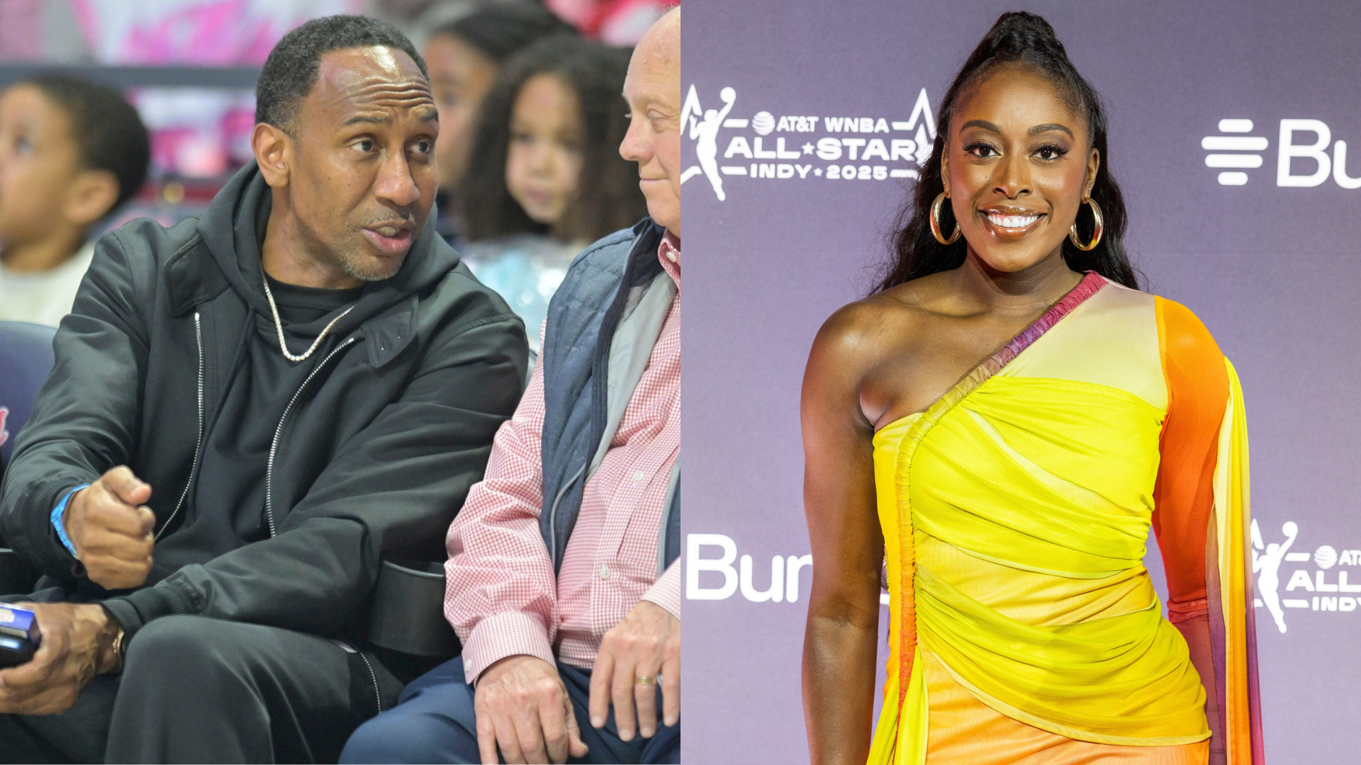 Stephen A. Smith and Chiney Ogwumike - Source: Imagn