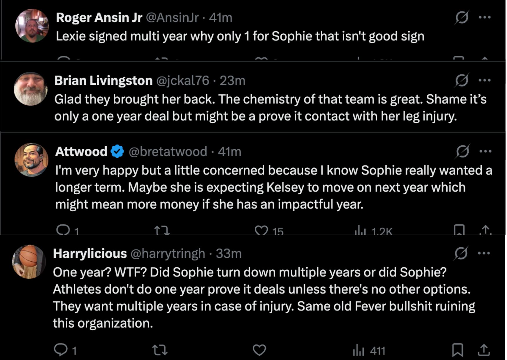&ldquo;Sophie Really Wanted a Longer Term&rdquo;: Fever Fans Torn Over Sophie Cunningham&rsquo;s Return to Indiana on One-Year Deal 