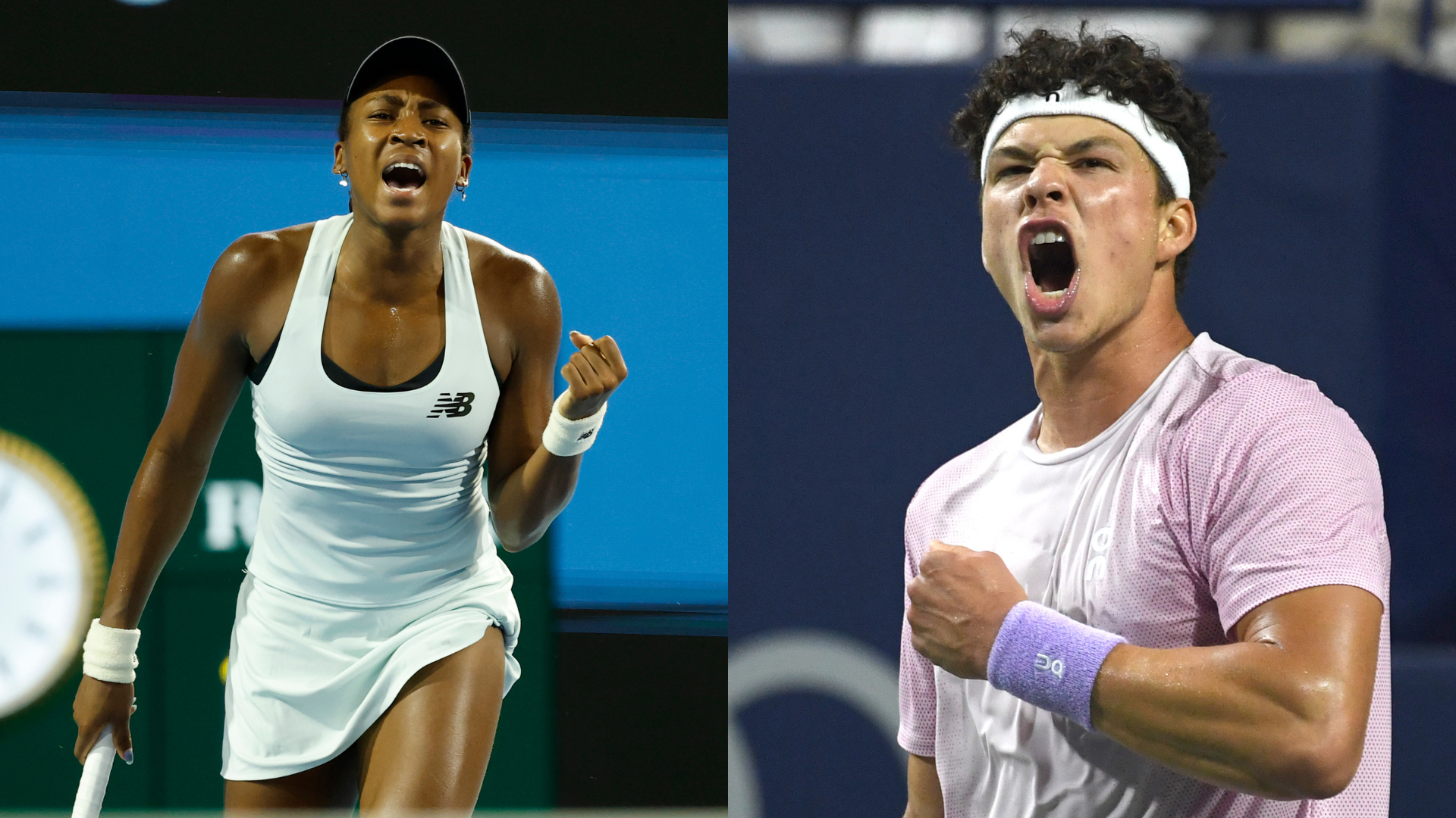 Coco Gauff (L) and Ben Shelton | Source: Imagn
