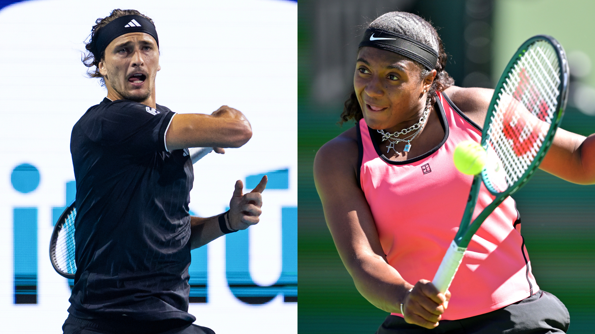 Hailey Baptiste, Alexander Zverev - Imagn