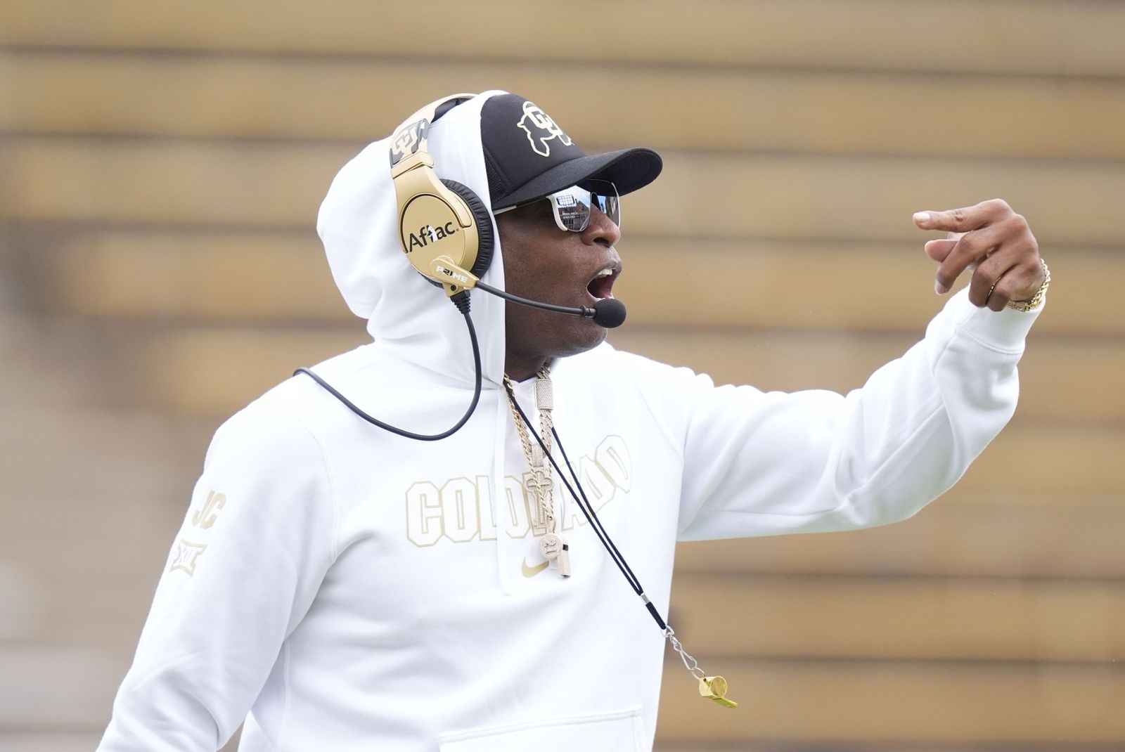 Deion Sanders during a Colorado game - Source: Imagn