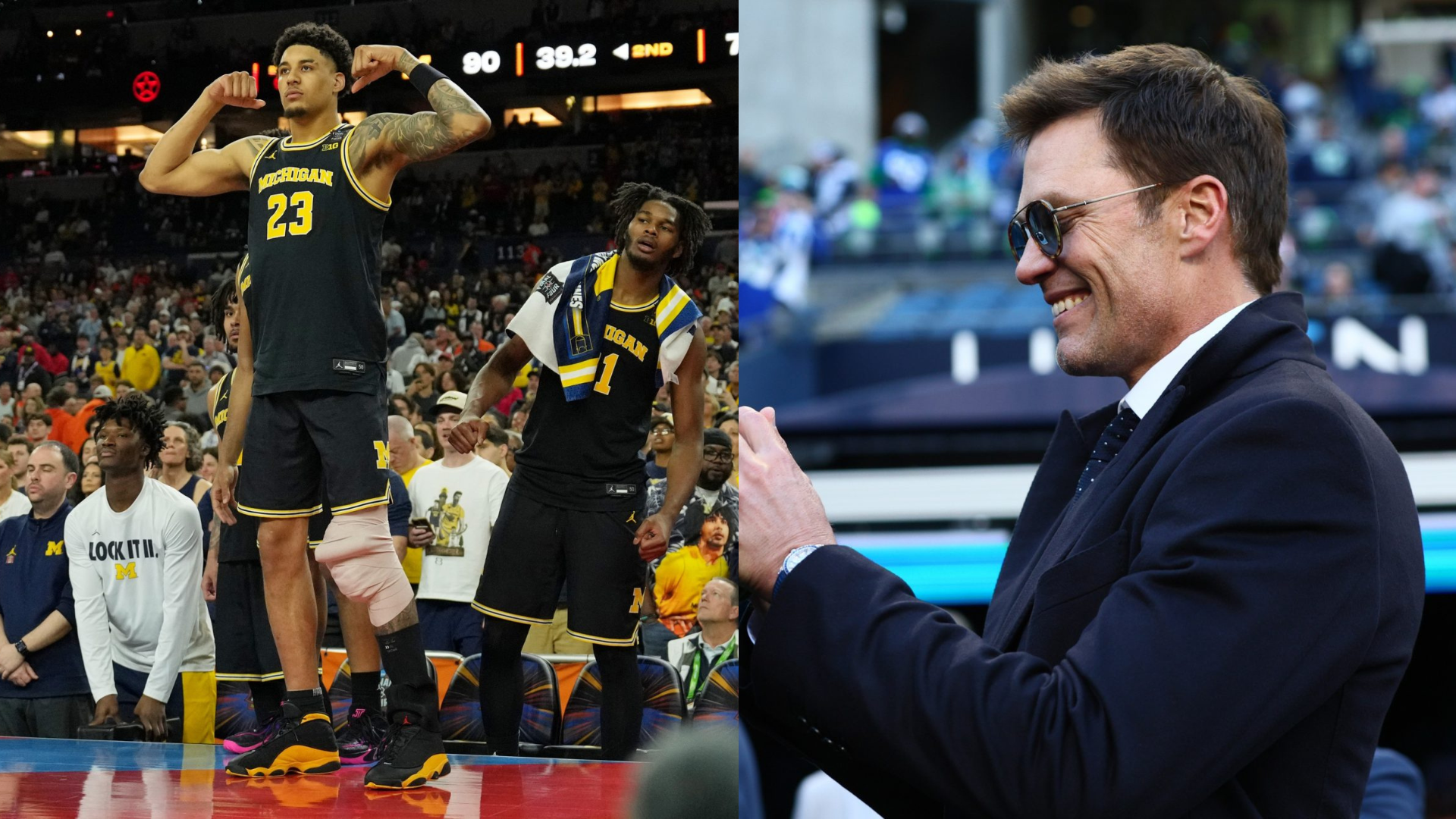 Michigan Wolverines and Tom Brady. - Source: Imagn