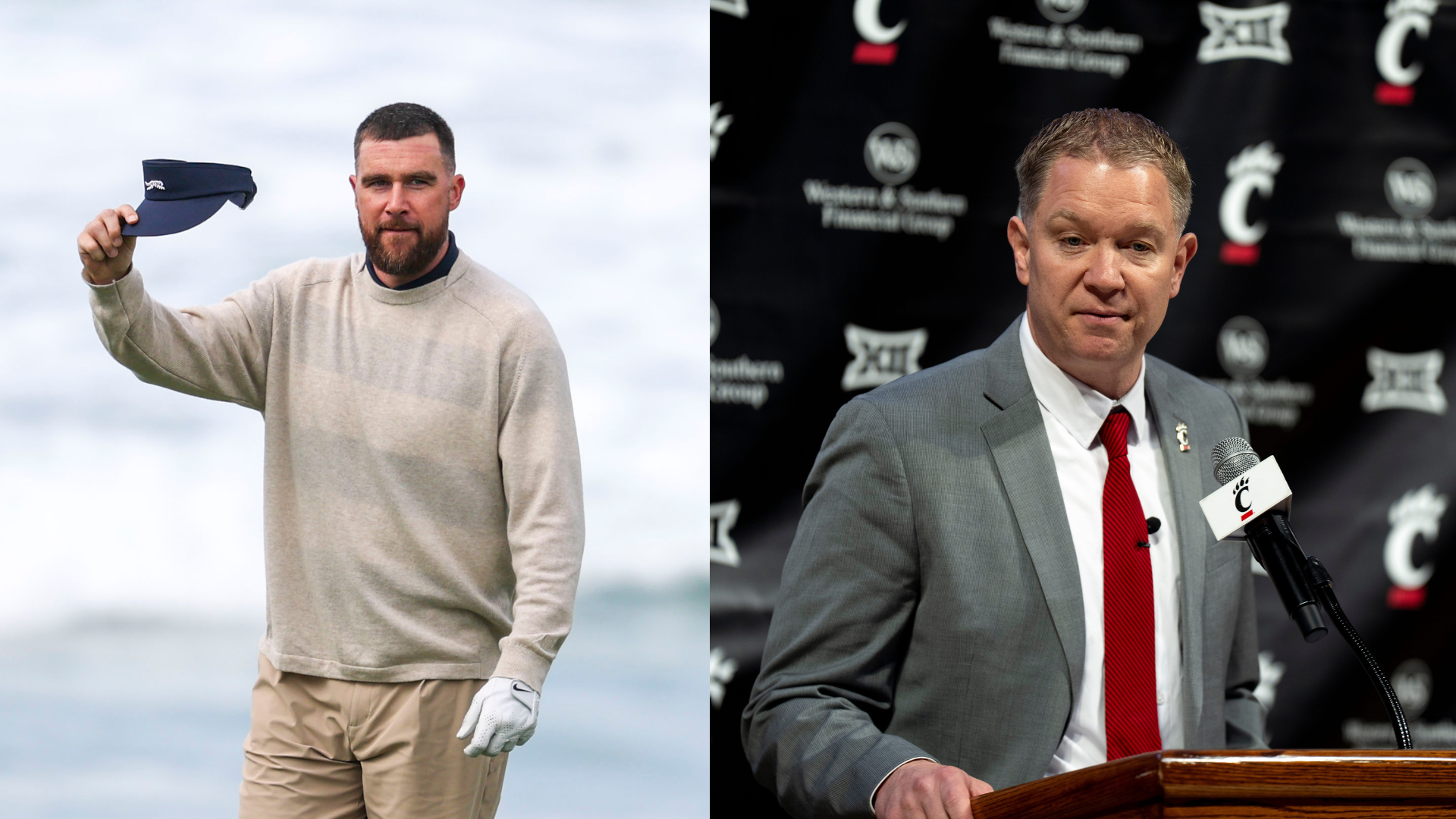Travis Kelce, Jerrod Calhoun.
Source: Imagn Images