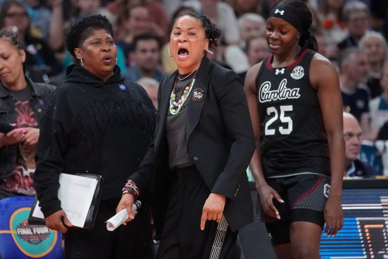 Dawn Staley - South Carolina vs. UConn - Source: Imagn.