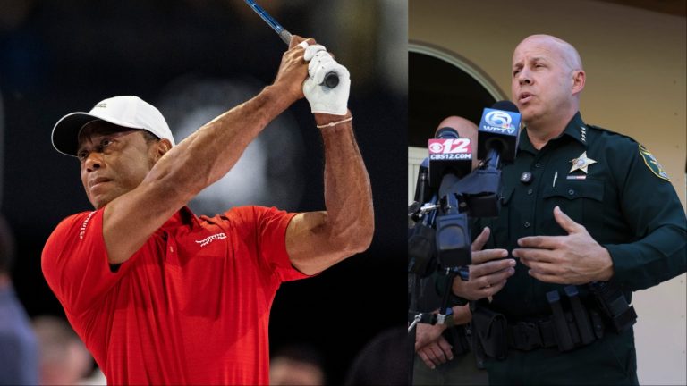 WATCH: First Responders at Tiger Woods’ Rollover Crash Smash His Car Window To Remove Golf Clubs