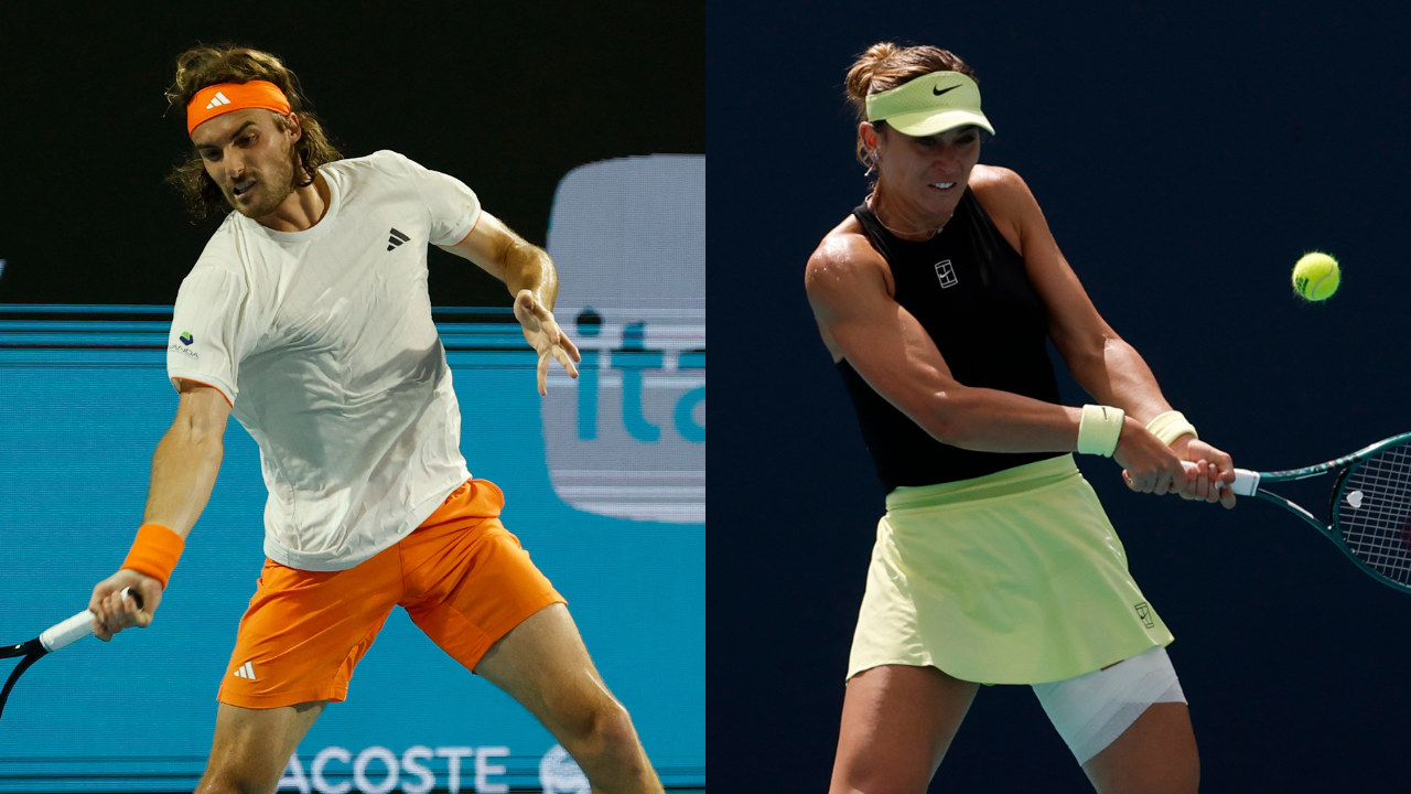 Stefanos Tsitsipas and Paula Badosa. Source: IMAGN