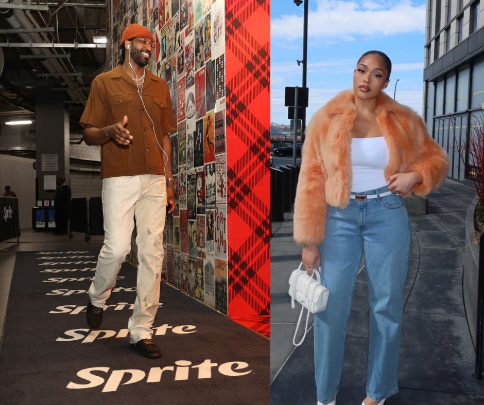 Tristan Thompson - Source: Imagn and Jordyn Woods (Image via Instagram/@jordynwoods)