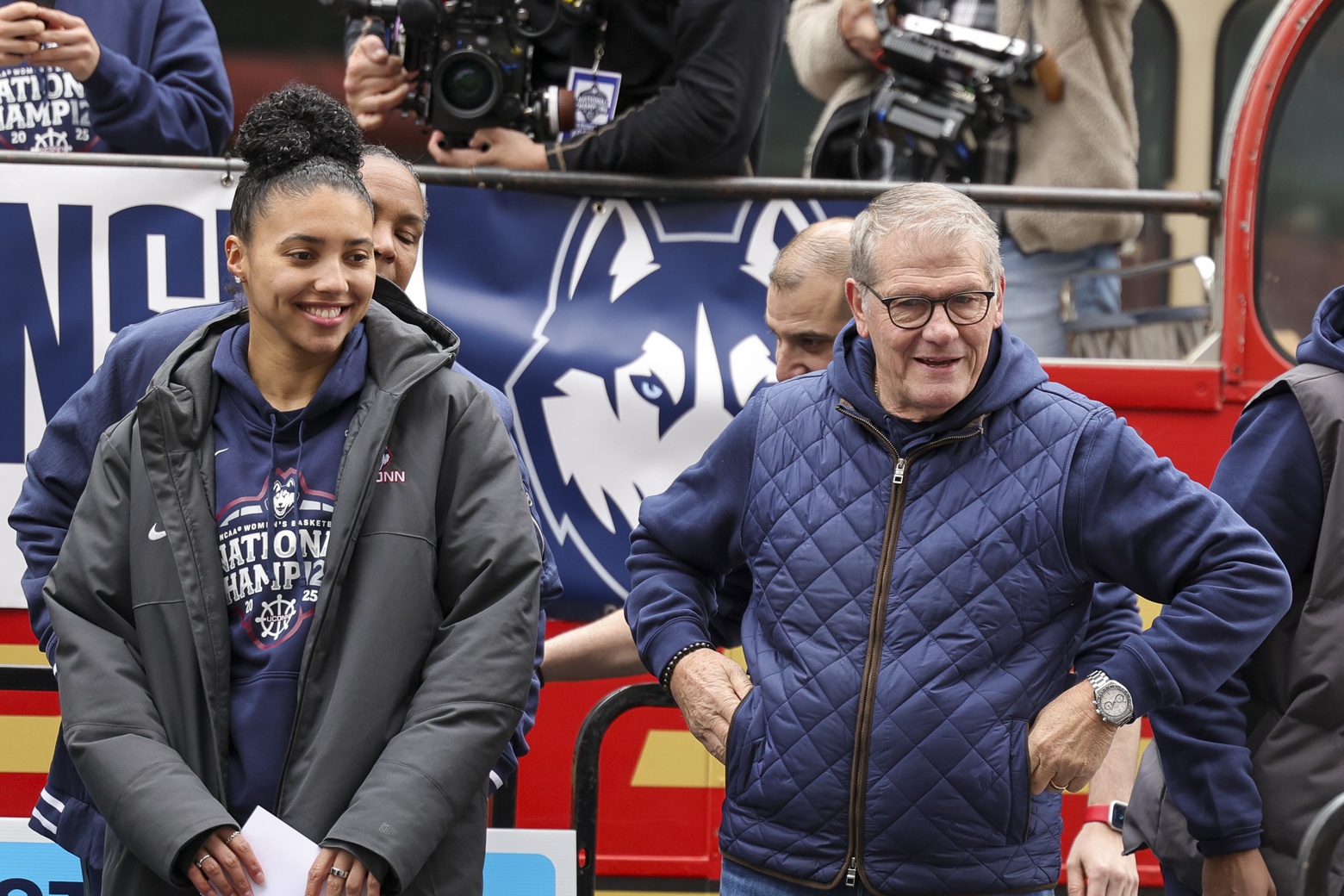 Azzi Fudd & Geno Auriemma - Source: IMAGN