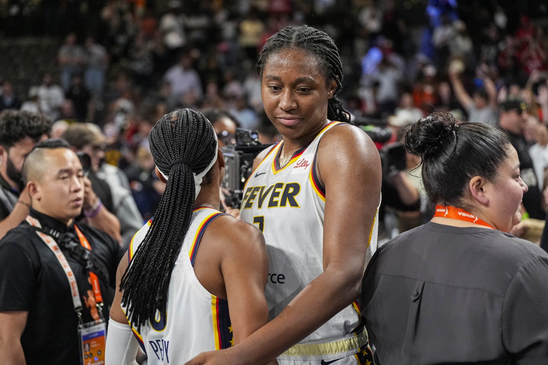 Which players does the Indiana Fever risk losing in the upcoming WNBA expansion draft - Source: Imagn