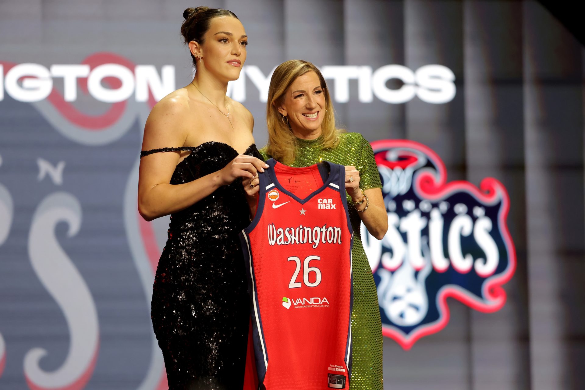 Angela Dugalic at the 2026 WNBA Draft - Source: Imagn