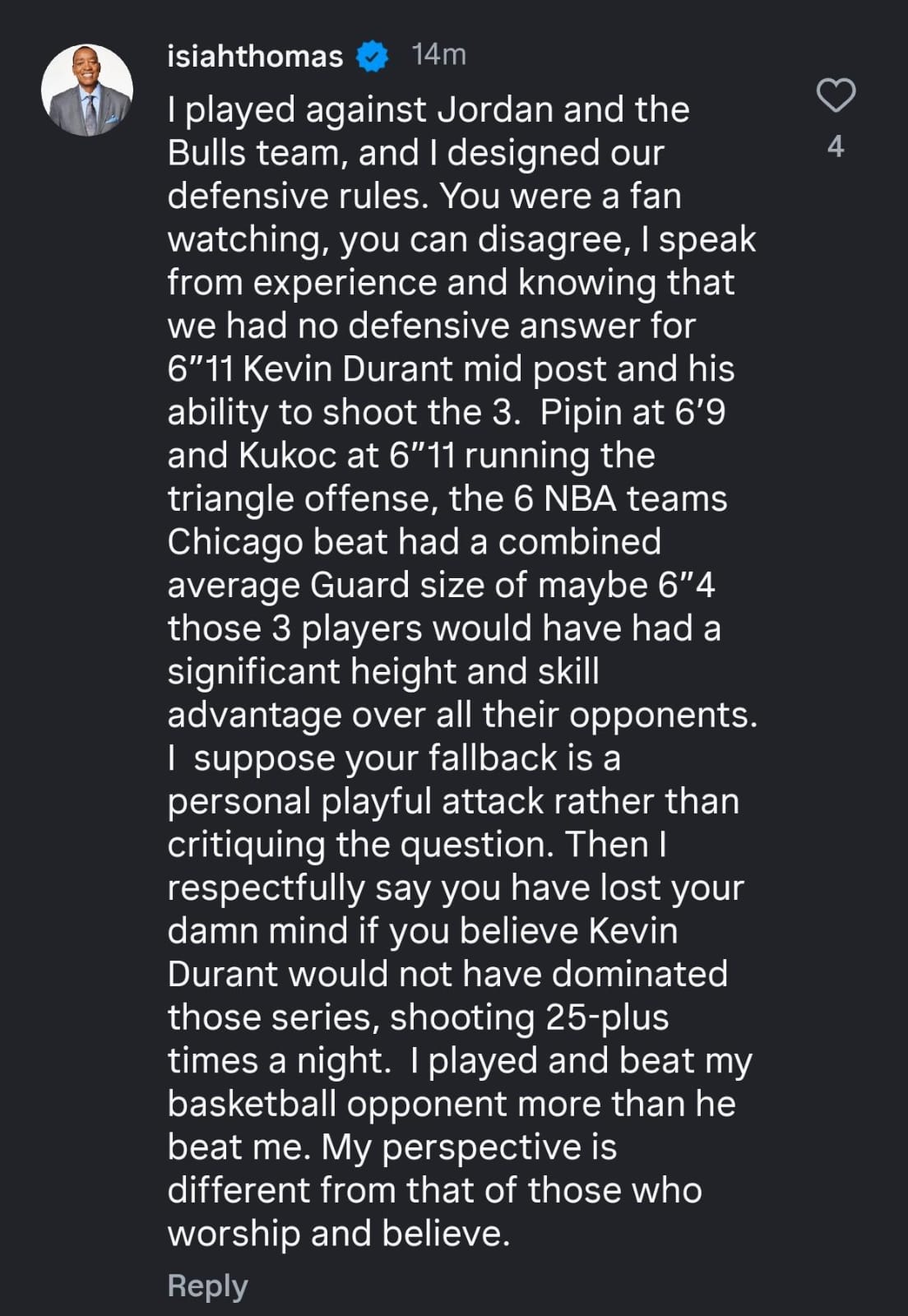 &ldquo;You Have Lost Your Damn Mind&rdquo;: Isiah Thomas Boastfully Flaunts His Success Against Michael Jordan in Lengthy Response to Kendrick Perkins&rsquo; Mockery