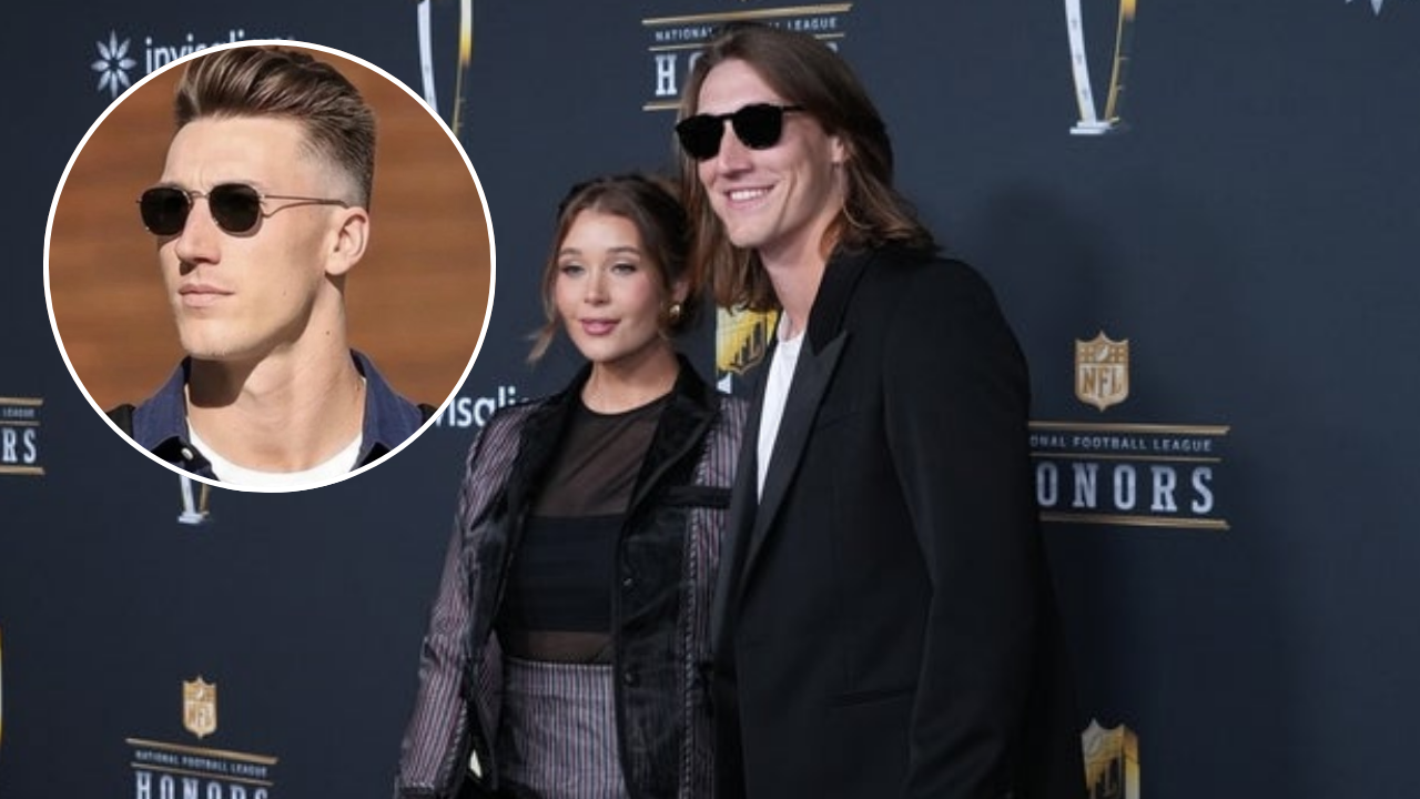 Trevor Lawrence and his wife - Source: Imagn