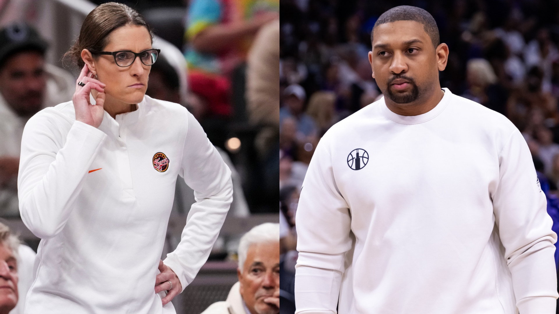 WNBA coaches  Stephanie White and Tyler Marsh - Source: Imagn