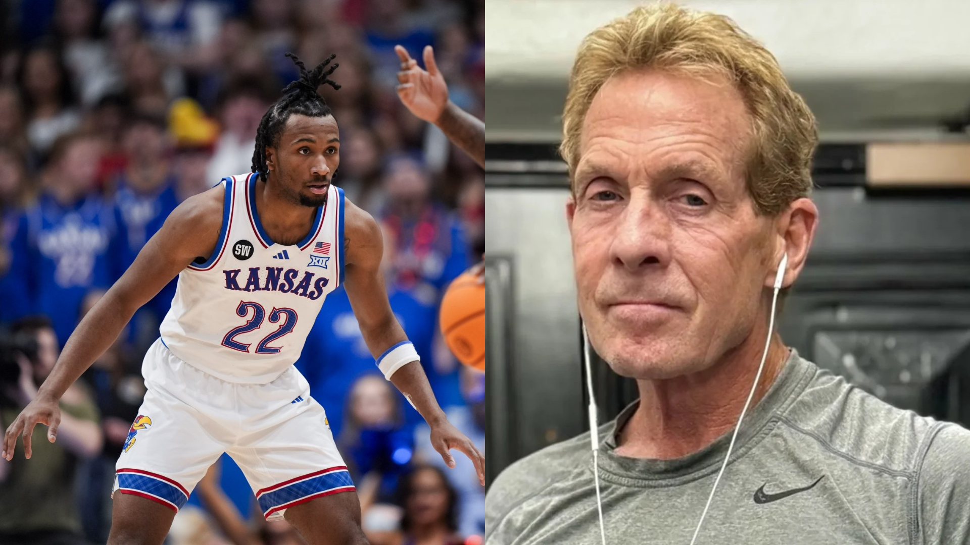 Darryn Peterson and Skip Bayless. - Source: Imagn