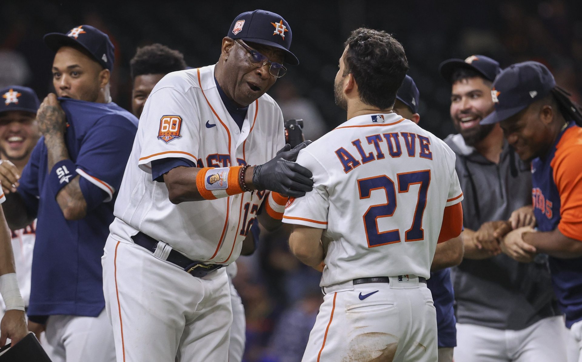 Jose Altuve and Dusty Baker - Houston Astros | Source: Imagn
