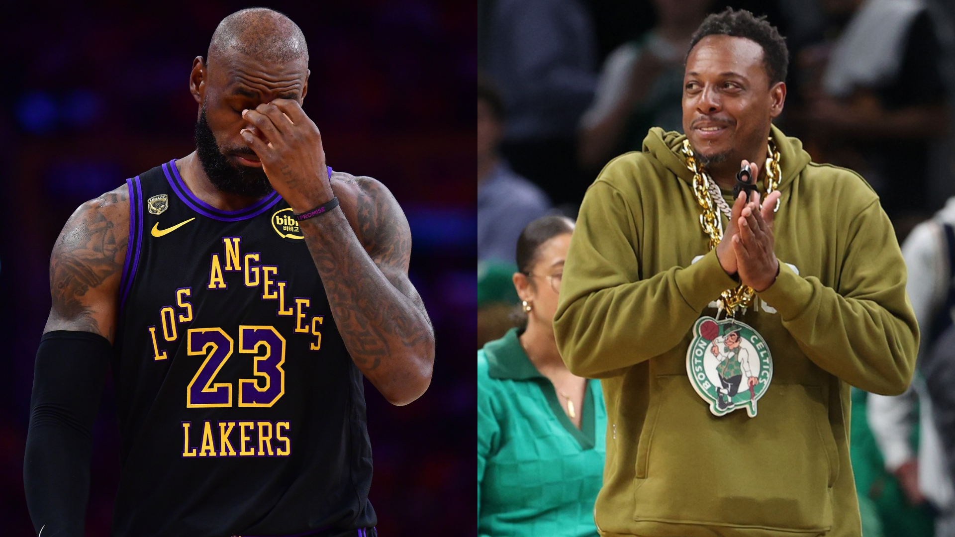 LeBron James and Paul Pierce - Source: Imagn