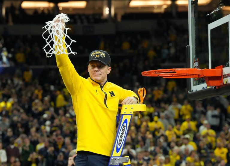 Michigan Wolverines head coach Dusty May.
Source: Robert Deutsch-Imagn Images