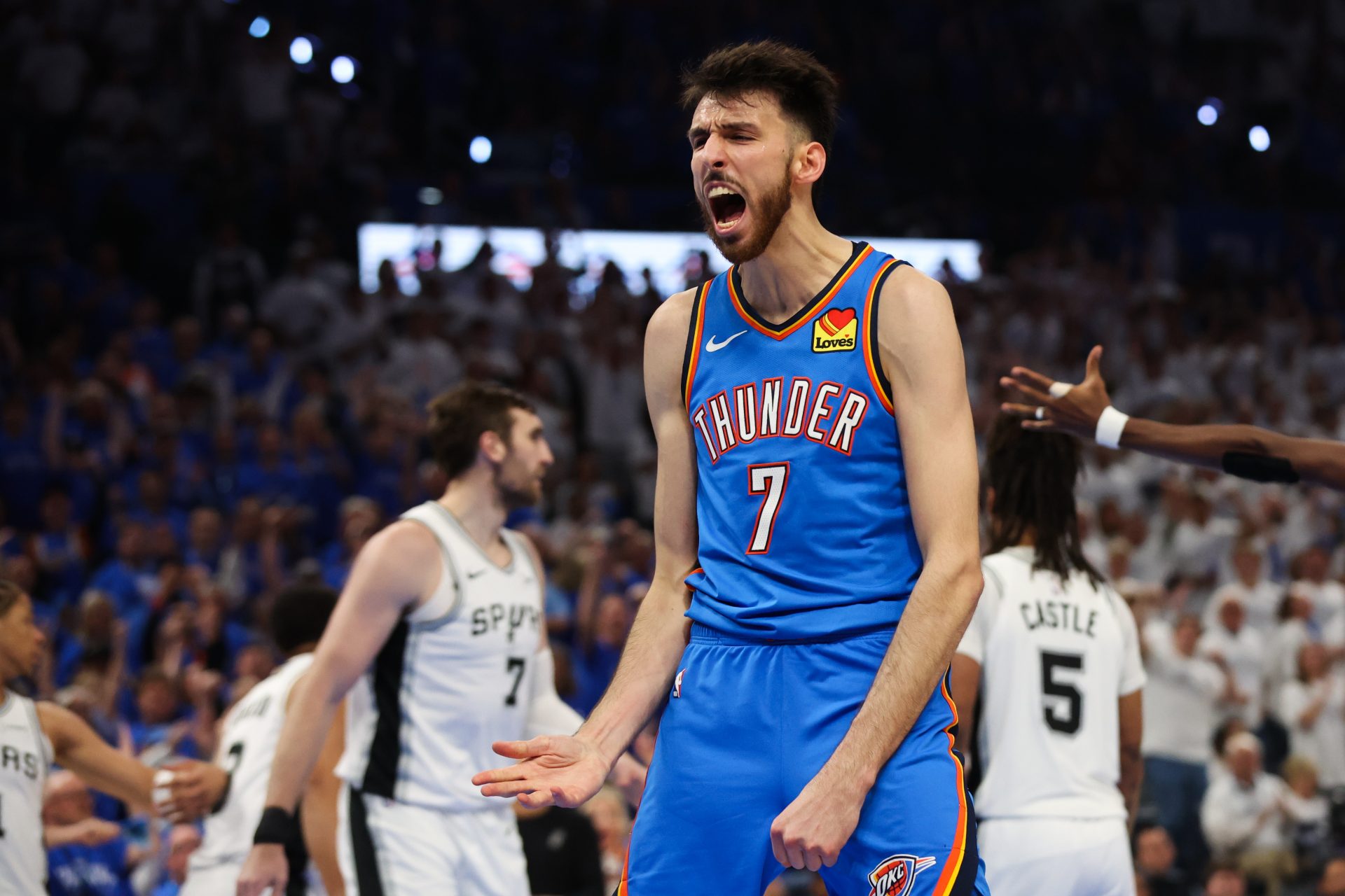 OKC Thunder vs. San Antonio Spurs - 2026 Western Conference Finals - Source: Imagn Images