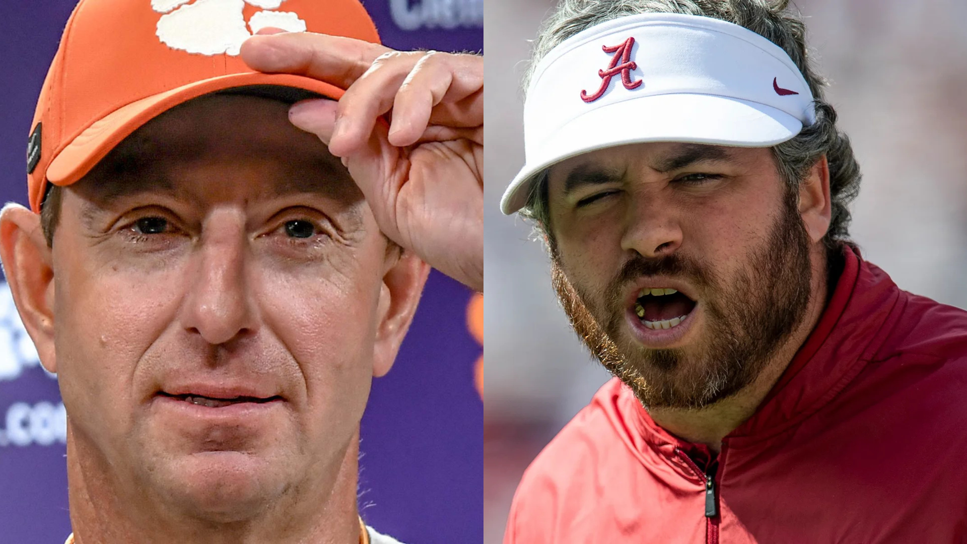 Dabo Swinney and Lane Kiffin. - Source: Imagn