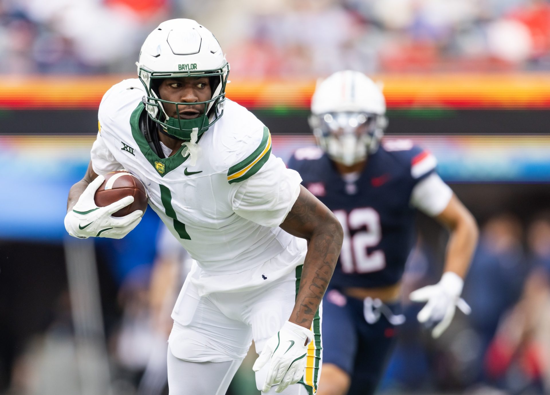 Baylor Bears tight end Michael Trigg (1) against the Arizona Wildcats at Casino Del Sol Stadium. Source: Imagn