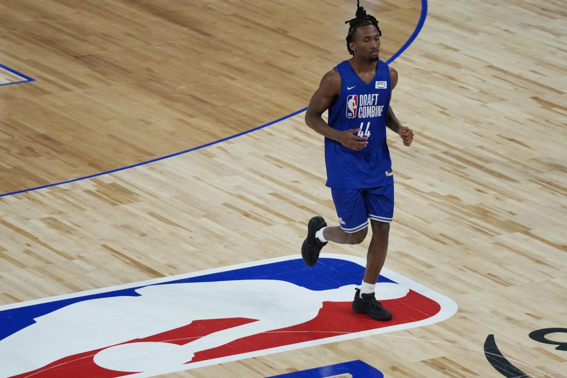 Darryn Peterson participates in the 2026 NBA Draft Combine.
Source: David Banks-Imagn Images