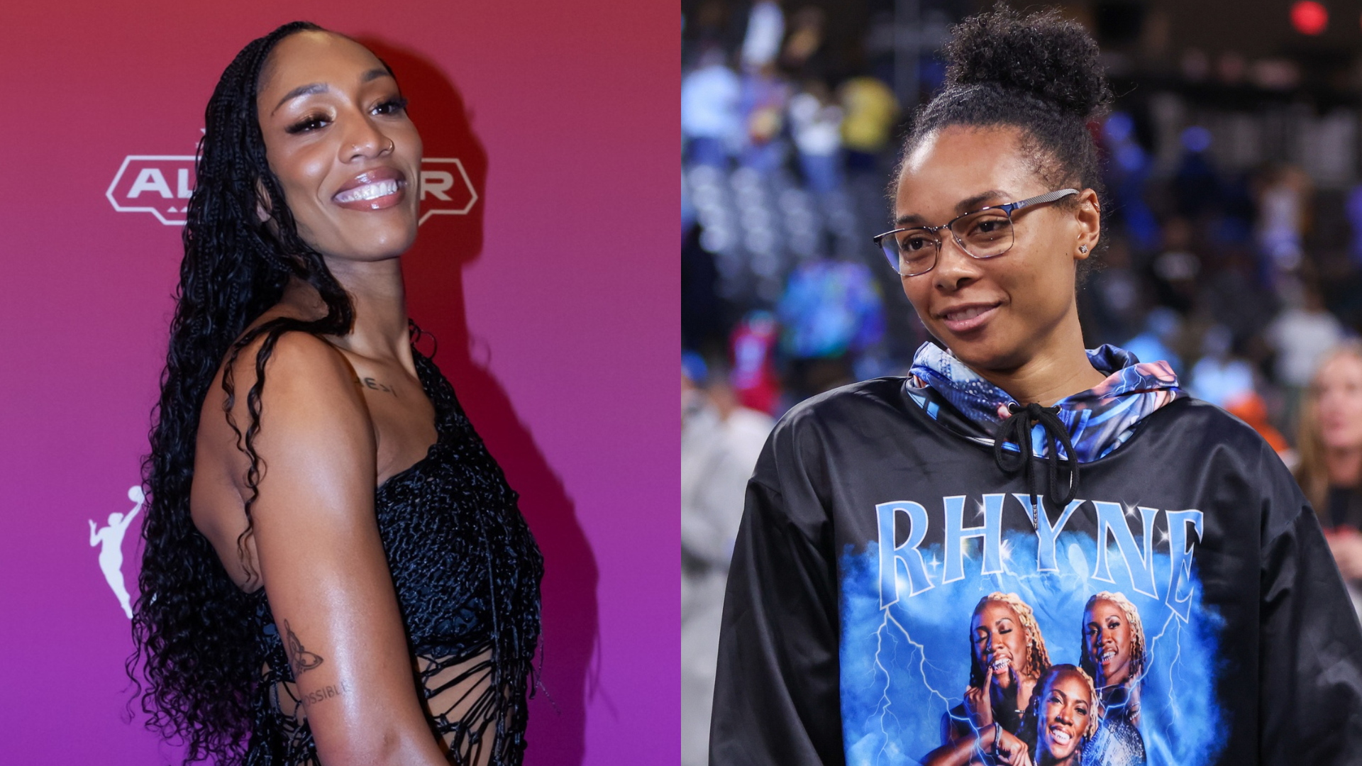 Allisha Gray and A'ja Wilson - Source: Imagn