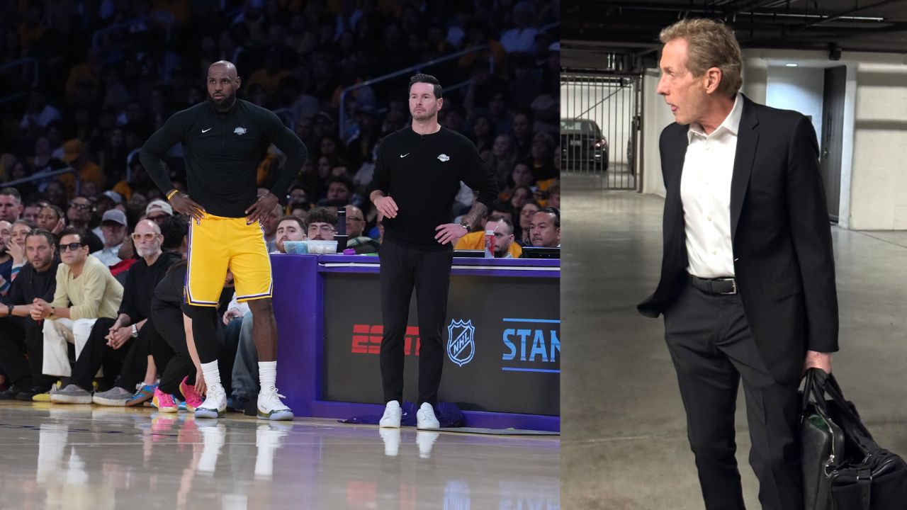 LeBron James and JJ Redick - Source: Imagn Images, and Skip Bayless (Image via Instagram/@skipbayless)
