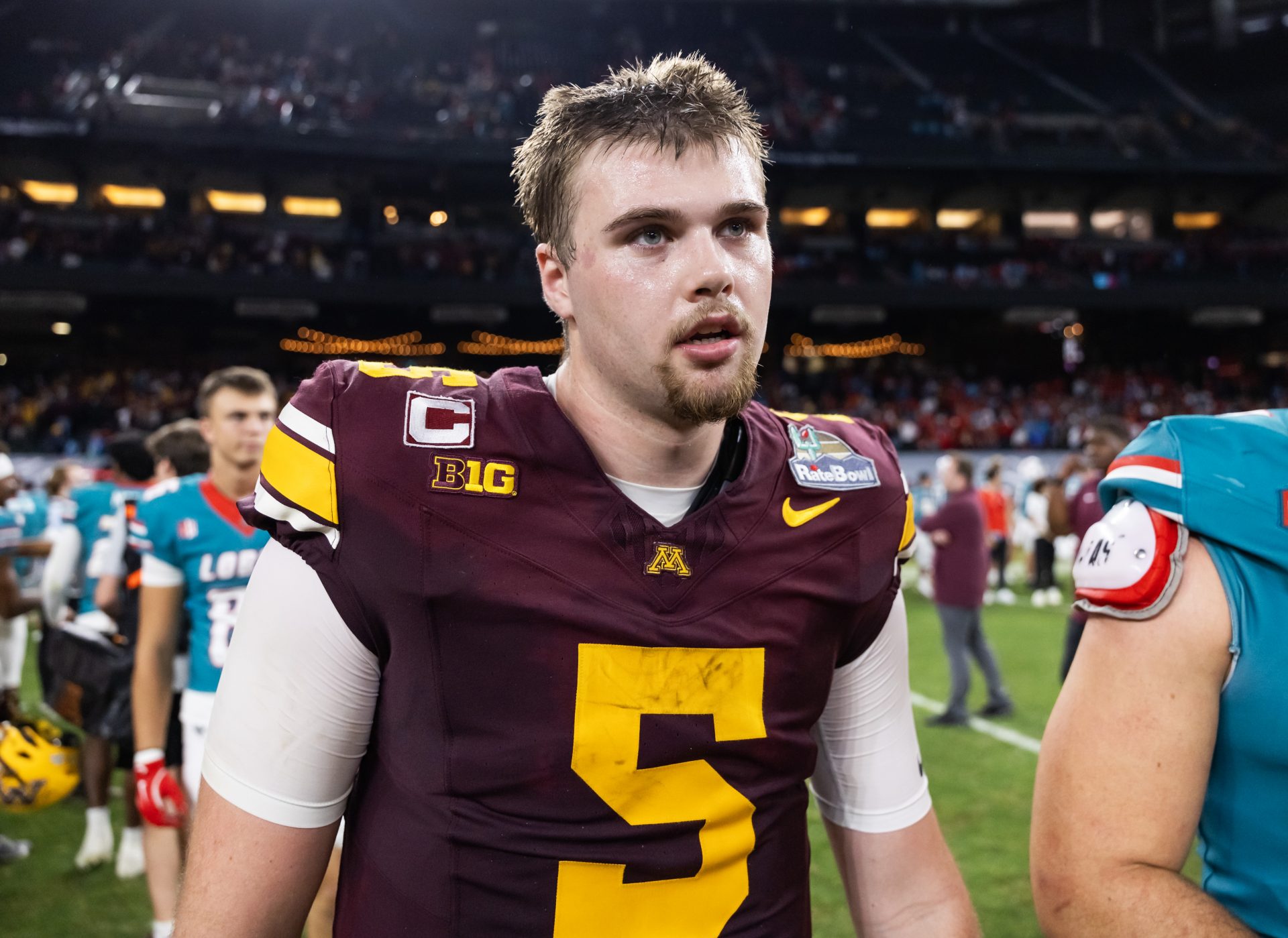Minnesota Golden Gophers quarterback Drake Lindsey. Source: IMAGN