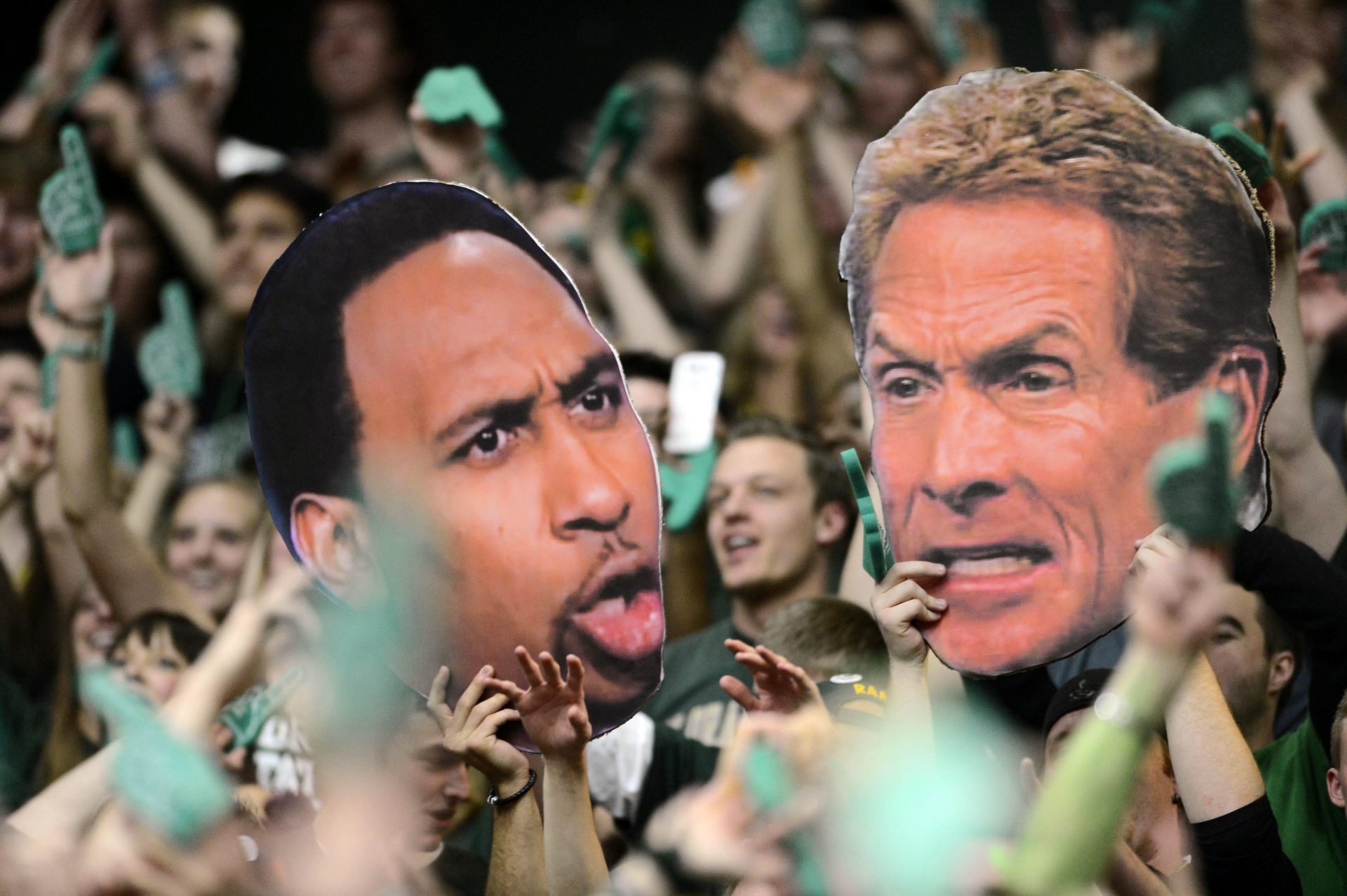 Stephen A. Smith (left) and Skip Bayless (right) - Colorado State Rams vs. New Mexico Lobos - Source: Imagn