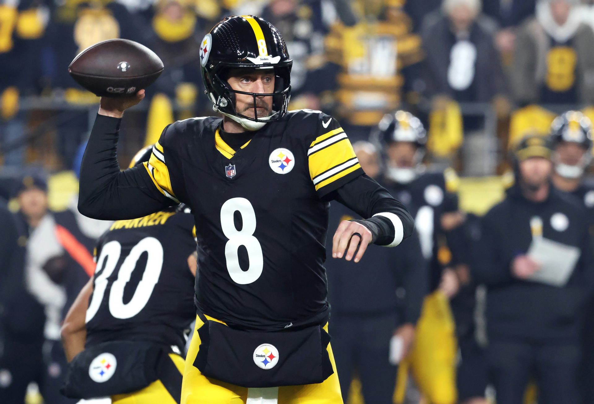 Aaron Rodgers - Pittsburgh Steelers vs. Houston Texans - Source: Imagn