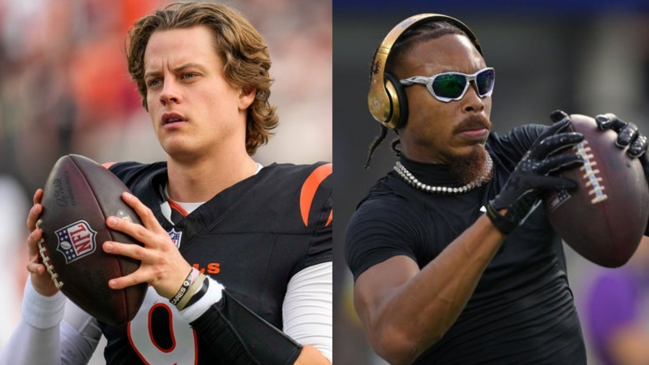 Joe Burrow (L) And Justin Jefferson (R)- Source: Imagn
