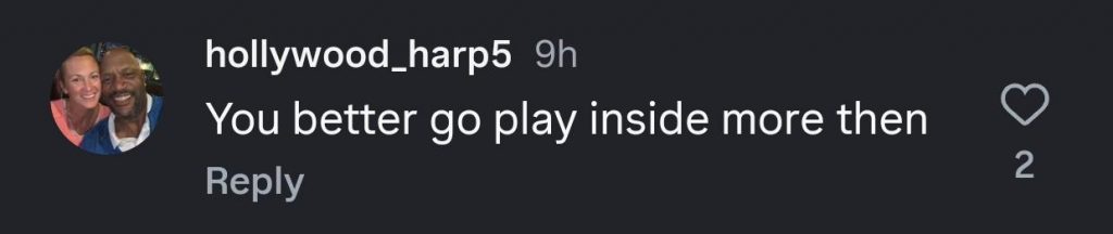 Ron Harper’s Instagram comment