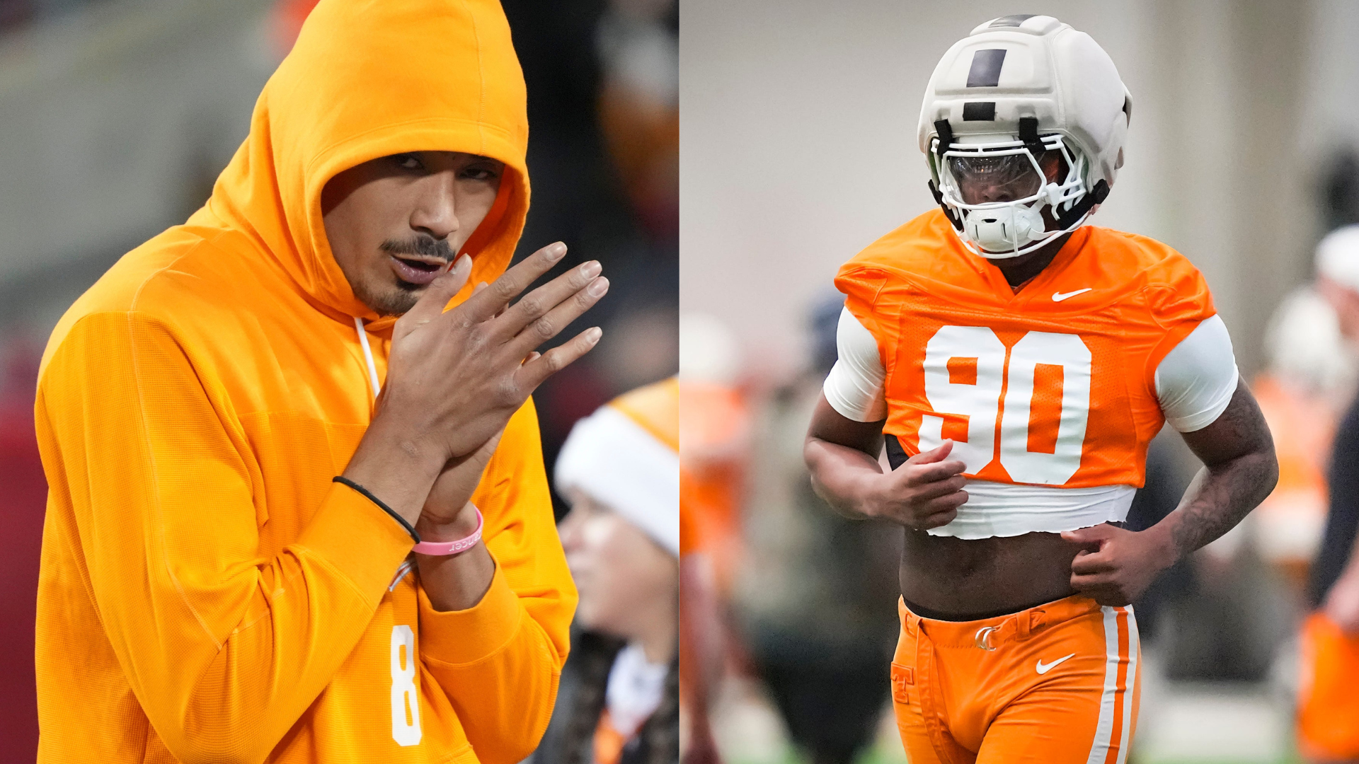 Nico Iamaleava, Chaz Coleman.
Source: Imagn Images