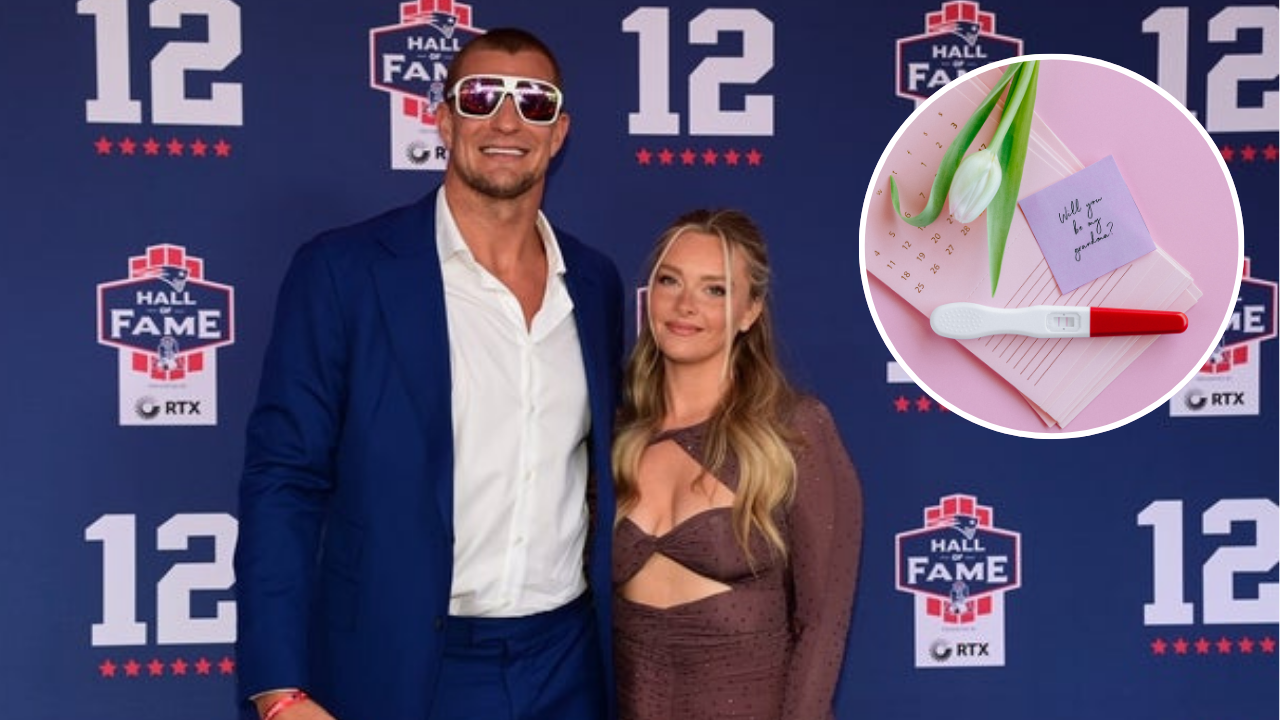Rob Gronkowski's GF Camille Sets Record Straight on Pregnancy Rumors With Ex-Patriots TE - Source: Imagn, Canva Free Gallery via Pexels