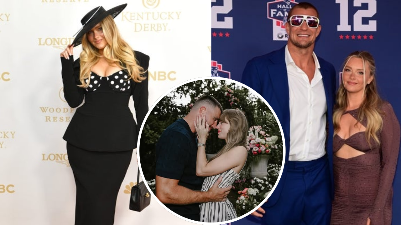 Rob Gronowski’s GF Camille Gives Fan Insight Into Potential Outfit for Travis Kelce and Taylor Swift’s Wedding - Source: Imagn, Instagram/@TaylorSwift