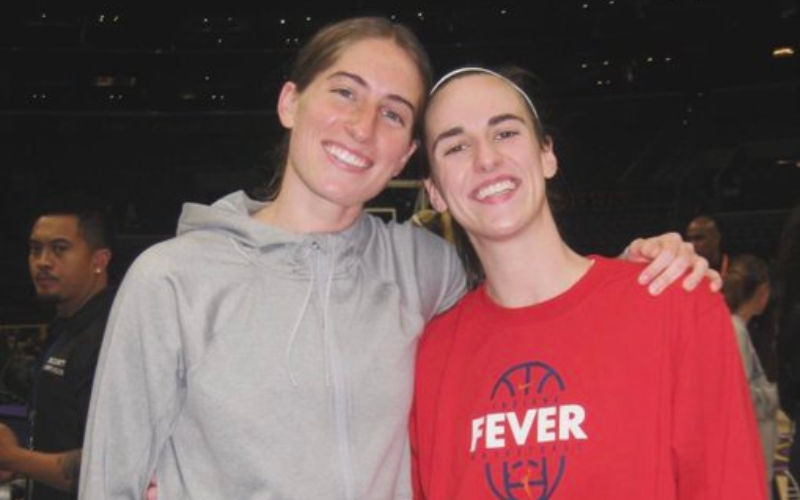 WATCH: Caitlin Clark Gives a Long and Warm Hug to Kate Martin As Guard's WNBA Future Hangs By a Thread Following Valkyries Waiver (Image via Instagram/@Caitlinclark)