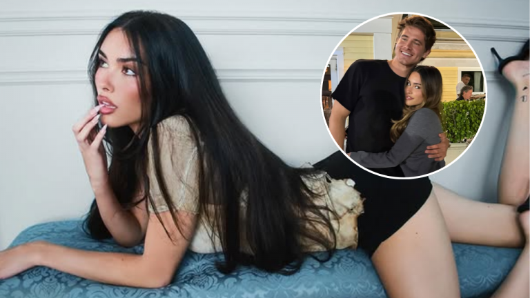 WATCH: Madison Beer blushes while getting flirty with Justin Herbert as Chargers QB crashes pop icon's live Q&A - Source: Instagram/@MadisonBeeer, @JustinHerbert