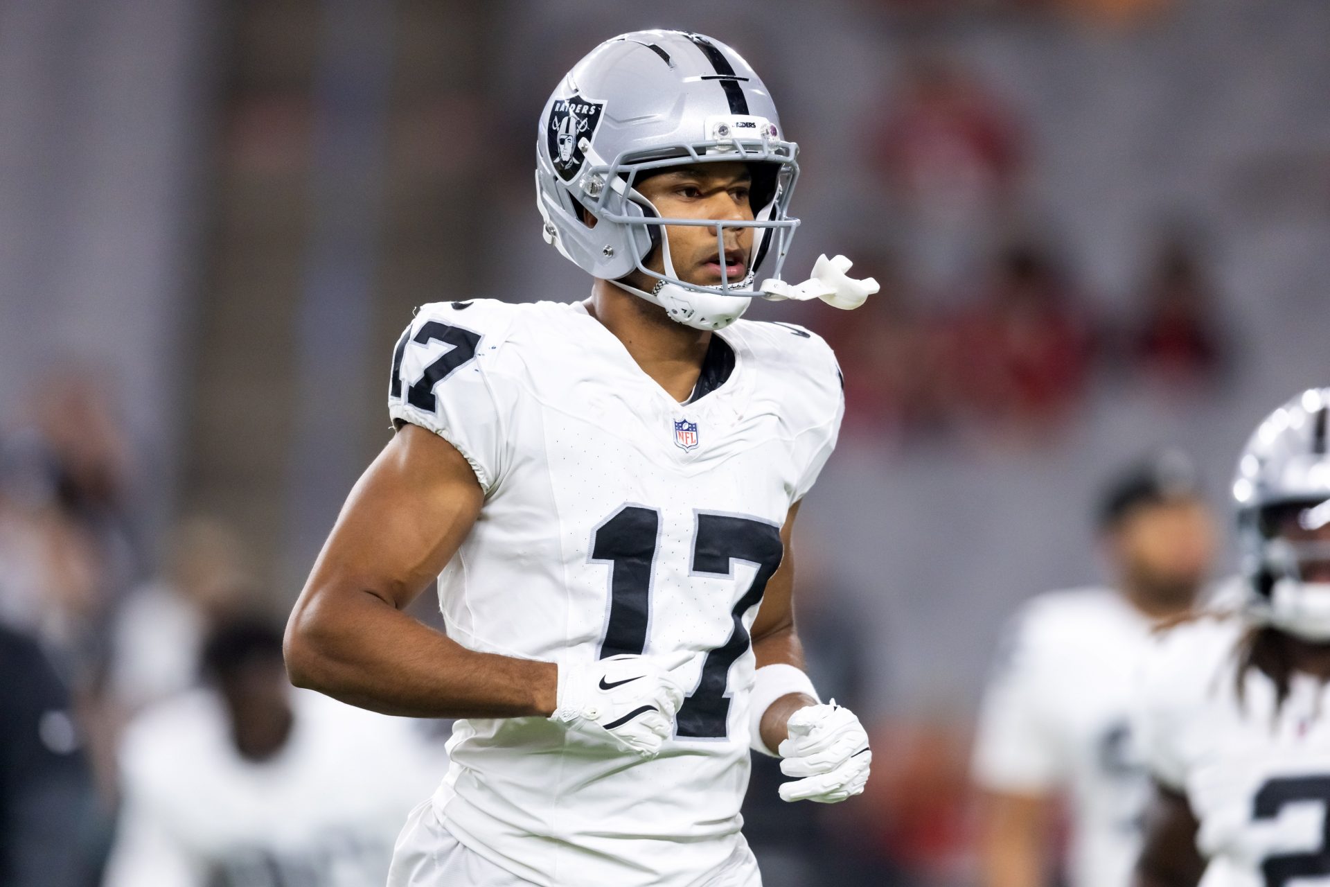 Las Vegas Raiders wide receiver Collin Johnson.
Source: Mark J. Rebilas-Imagn Images
