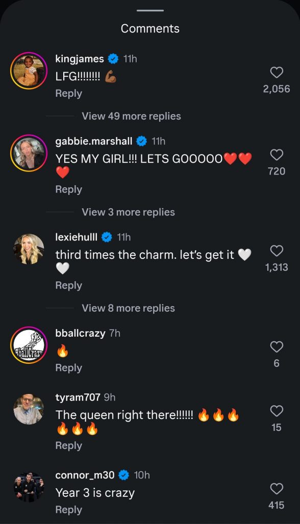 Instagram comments