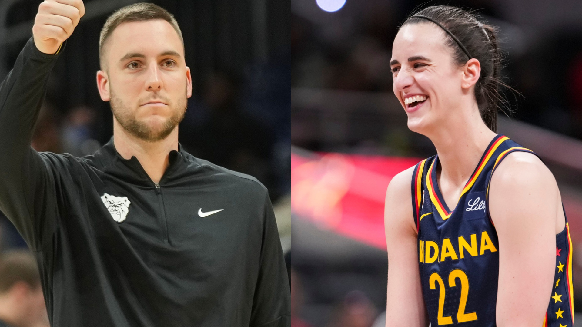 Caitlin Clark and Connor McCaffery - Source: Imagn