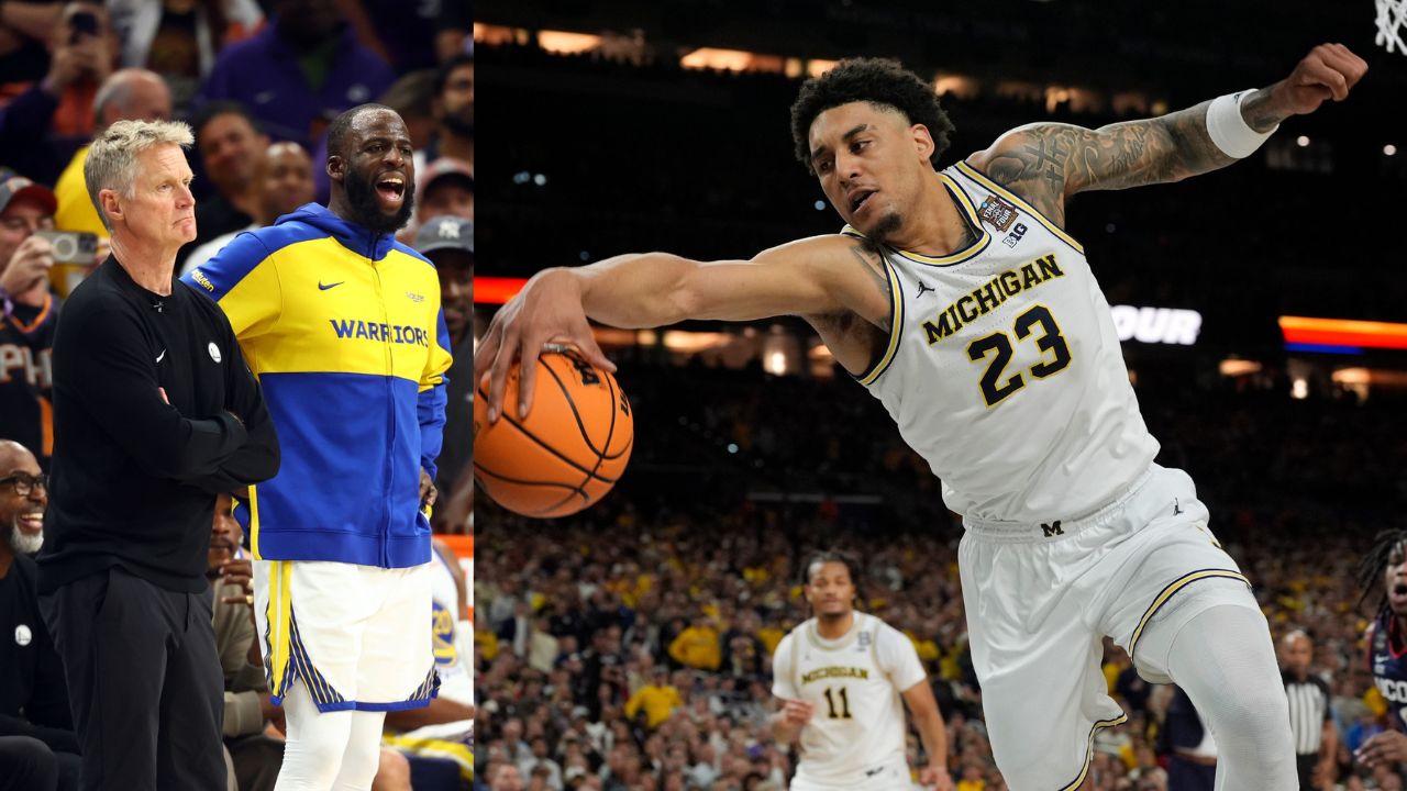 Steve Kerr, Draymond Green and Yaxel Lendeborg - Source: Imagn Images
