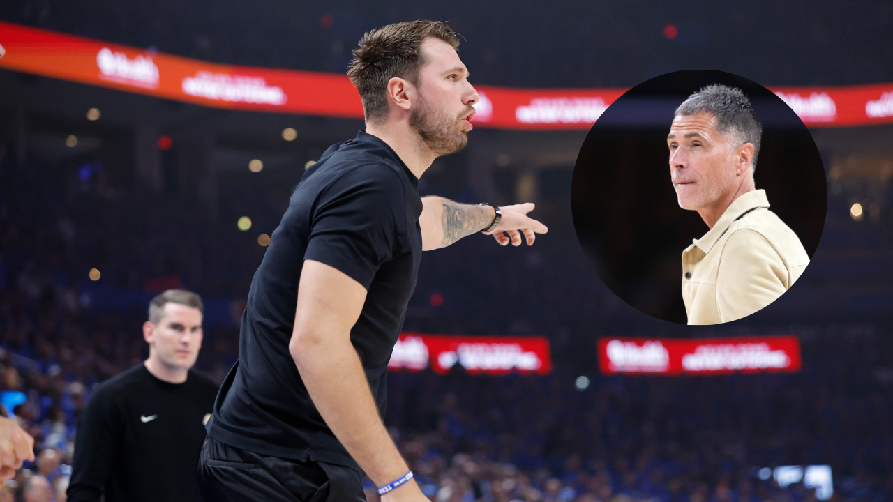 Lakers' Luka Doncic and Rob Pelinka - Image Source: Imagn Images
