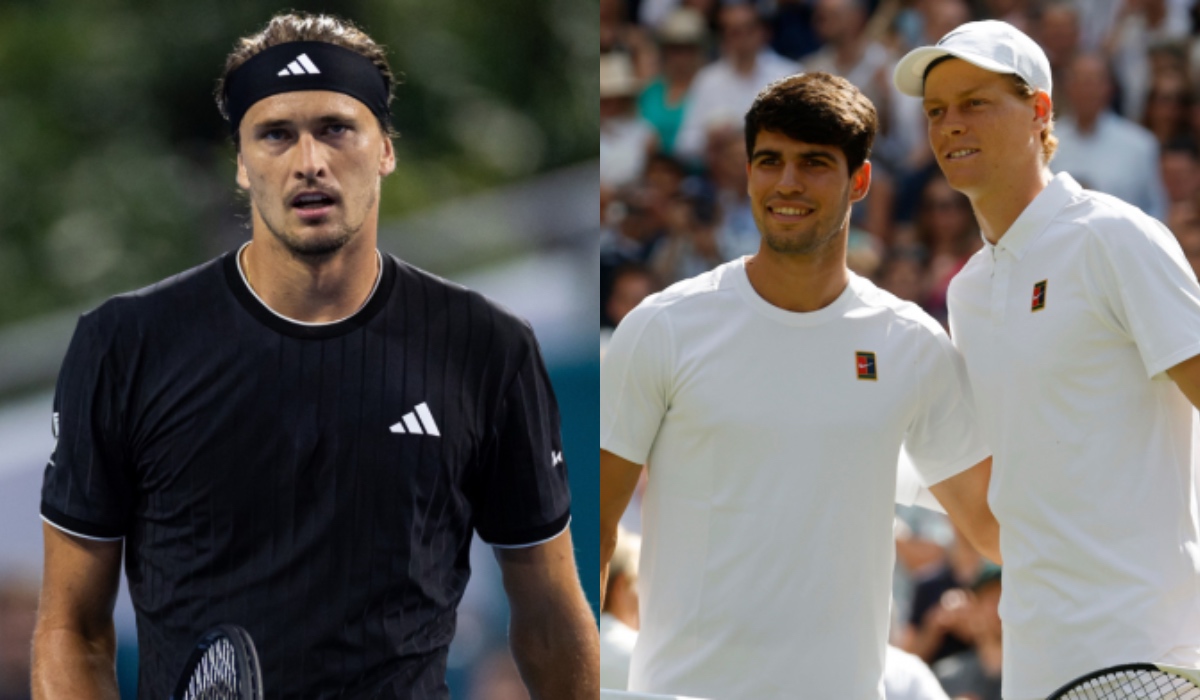 Alexander Zverev and Carlos Alcaraz and Jannik Sinner - ounce: Imagn images