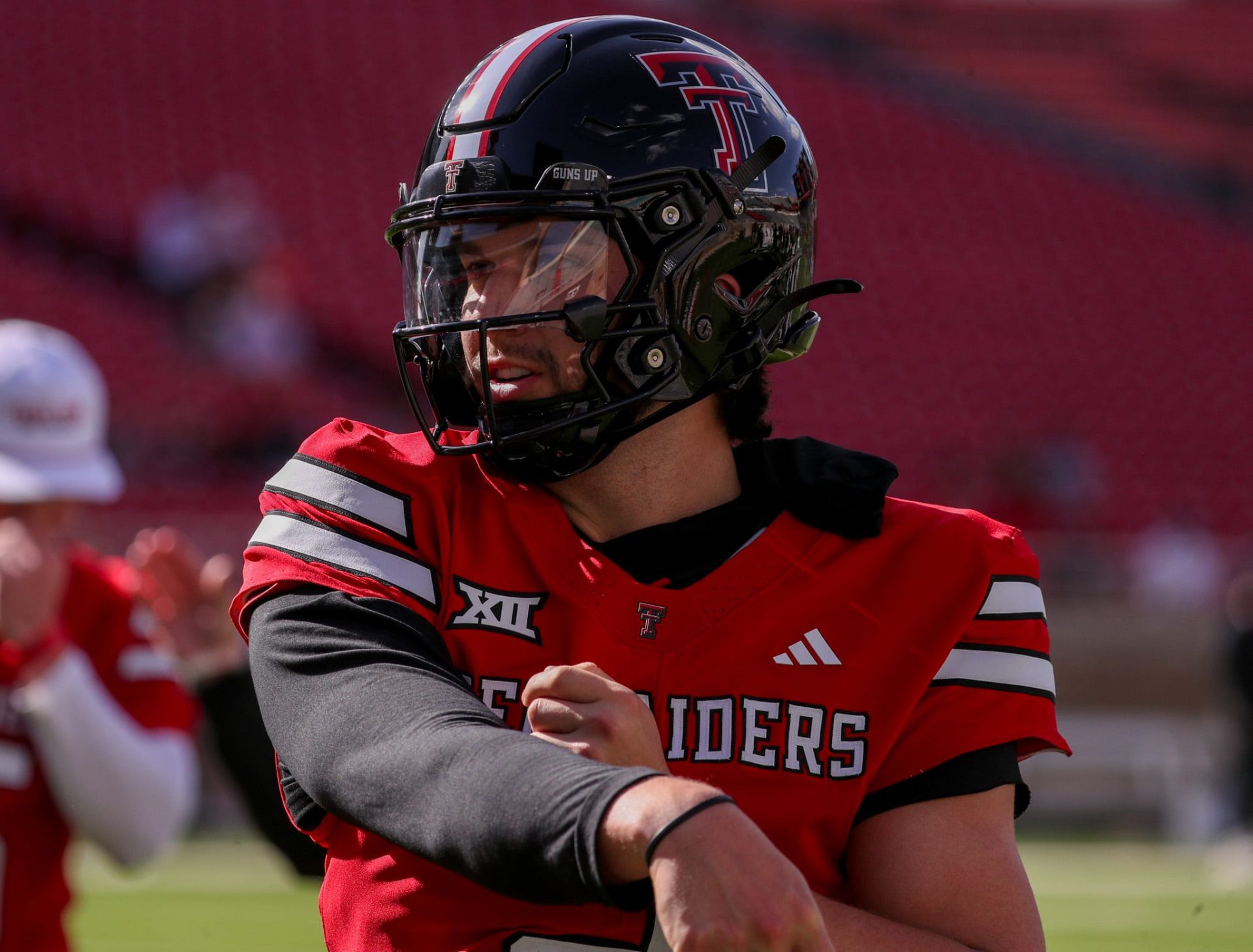 Texas Tech's Brendan Sorsby goes through warmups - Source: Imagn