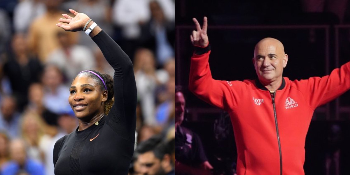 Serena Williams and Andre Agassi - Source: Imagn images