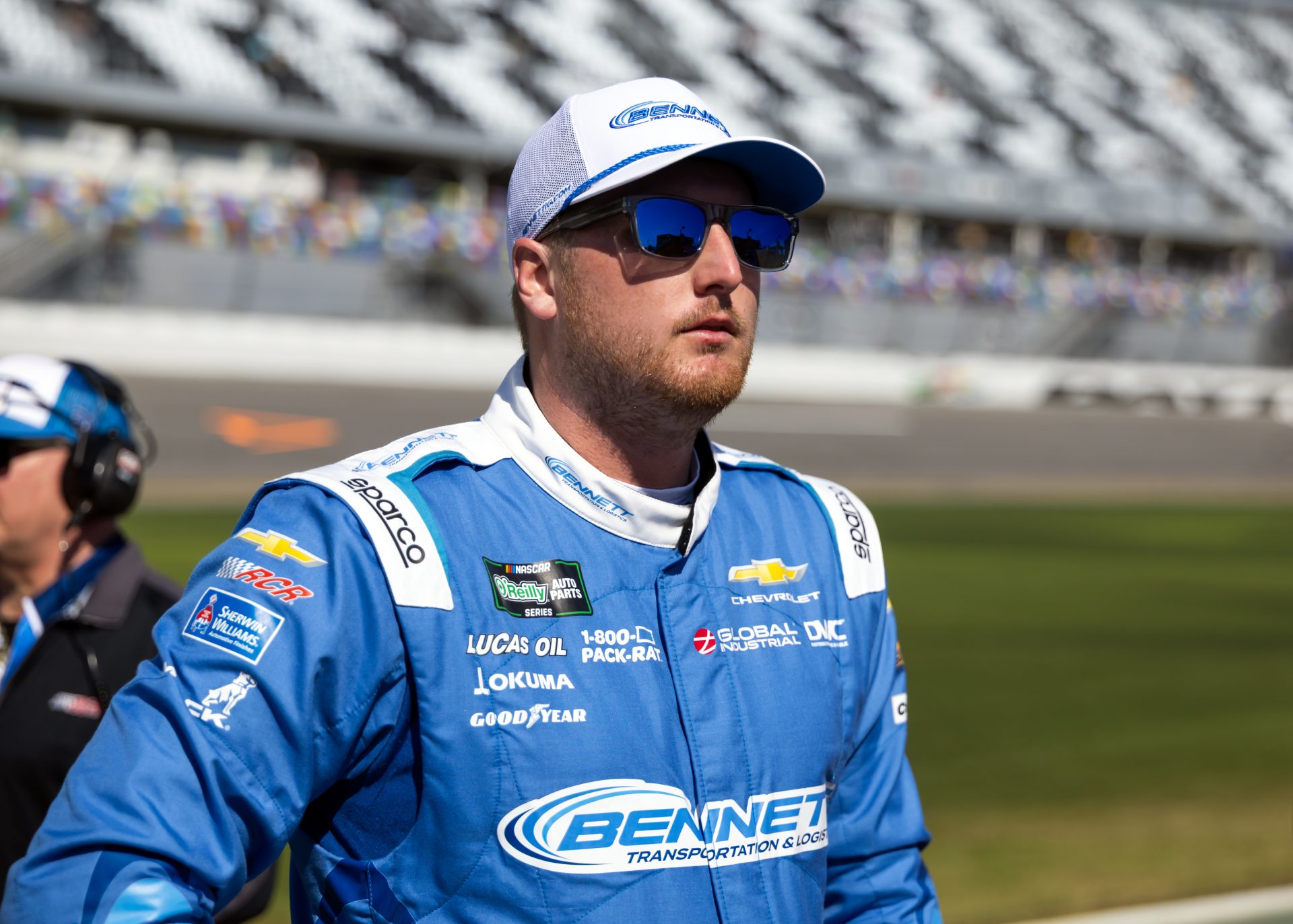 NASCAR OÕReilly Auto Parts Series driver Austin Hill (21) during qualifying for the United Rentals 300 at Daytona International Speedway.