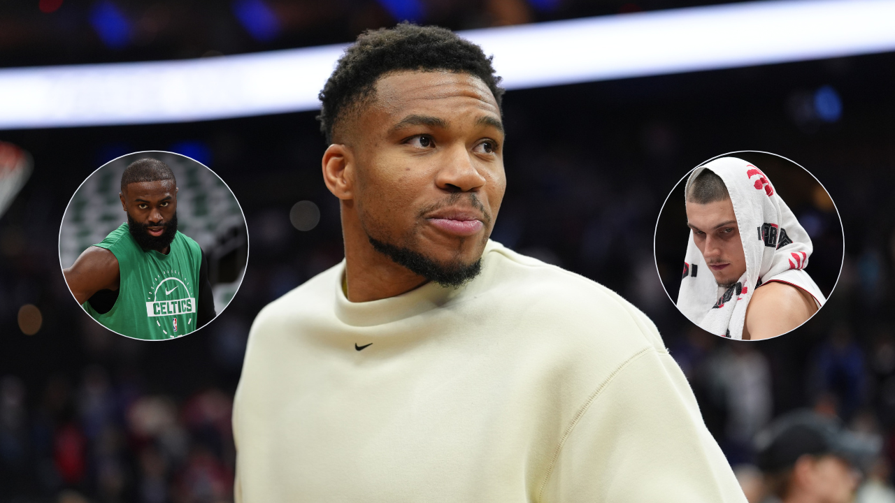 Jaylen Brown, Giannis Antetokounmpo, Tyler Herro - Image Source: Imagn Images