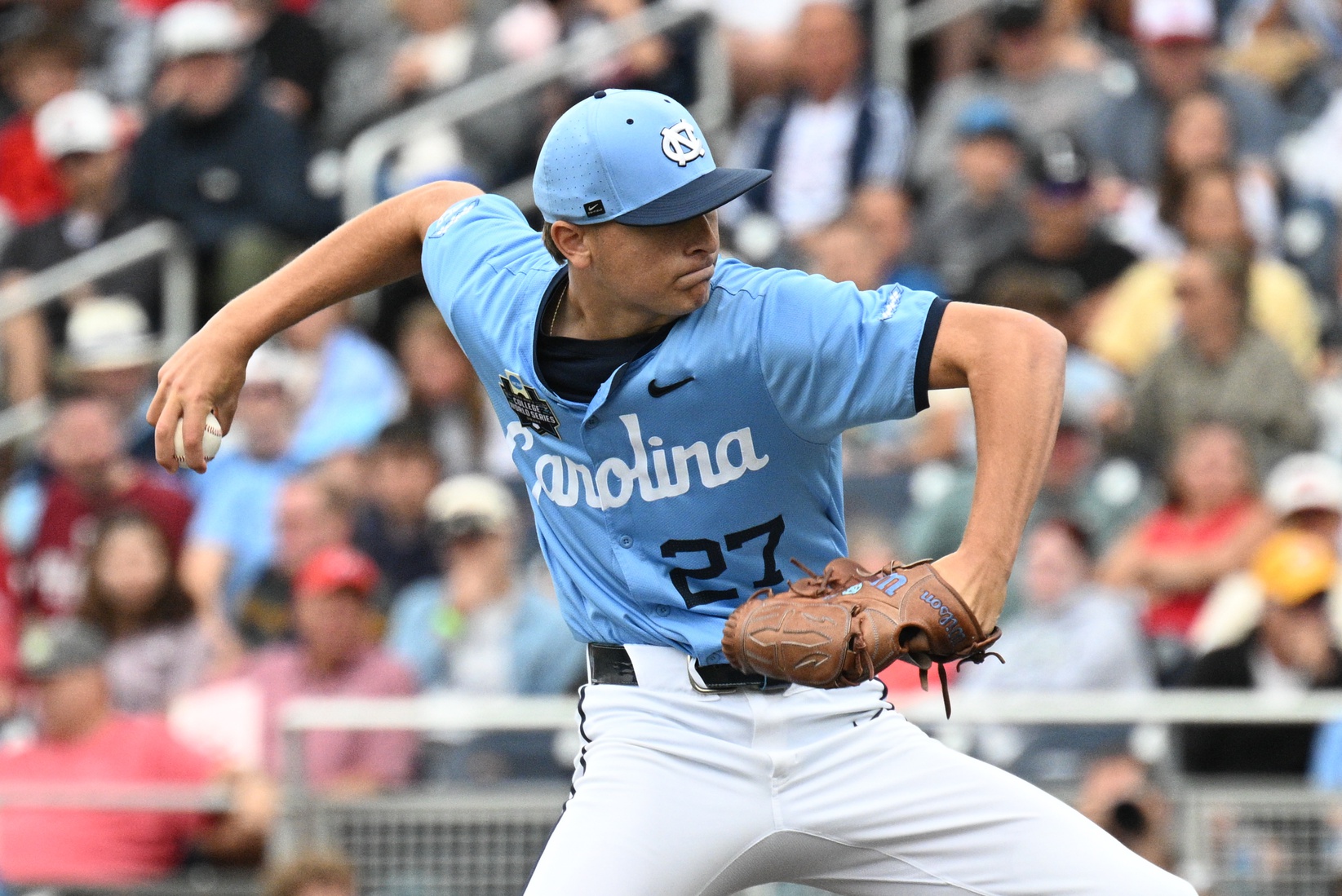 Caden Glauber - North Carolina vs Oklahoma | Source: Imagn