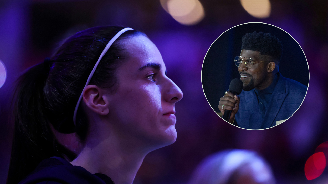 Caitlin Clark, Emmanuel Acho - Image Source: Imagn Images
